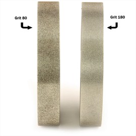 Hurricane Turning Tools, 6" CBN Grinding Wheel, 80 Grit, 1.0" Wide, 1/2" Bore, for Sharpening High Speed Steel Tools