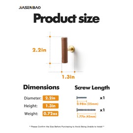 JIASENBAO Brown Leather Drawer Pulls 5 Pack T Leather Dresser knobs Pulls for Kitchen Drawers Bathroom Dressers Cabinet Knobs