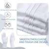 NiCola 6 Pairs White Cotton Gloves, Stitched White Gloves, Sewn