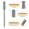 sourcing map 5pcs H2.5 Hex Head Drill Bit Wrench 2.5mm