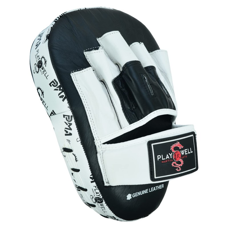 Playwell Premium Elite Ultra Light Logos Curved Leather Focus Pads
