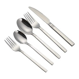Morcte 80-Piece Stainless Steel Flatware, Service for 16