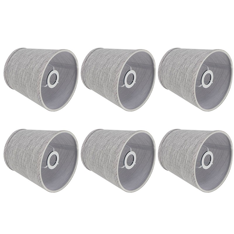 6Pcs Lampshade Modern Light Cover Fabric Inner Film European Style