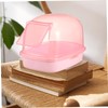 WOONEKY Chinchilla Sand Bath House for Pets Plastic Hamster Bathtub