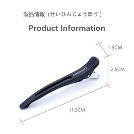 Hairdresser Plated Professional Hair Clip Non-marking Hairpin Large Curl Clip Blocking Clip Strong Hair Clip Aluminum Bangs Secure Hair Clip for Women Rust (6 White Ones)