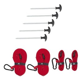 qeedo Freedom Tent Strap Set Guy Straps Carabiner and Pegs