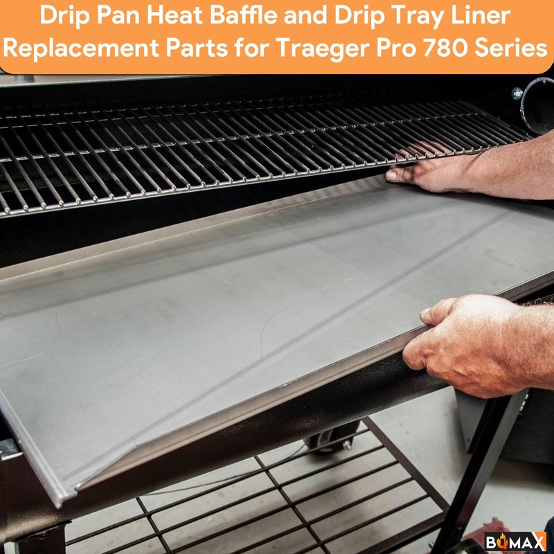 BQMAX Drip Pan & Drip Pan Liners for Traeger Pro