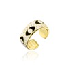 TKMIRA Evil Eye Ring for Women Gold Colorful Enamel Chunky