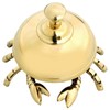 Vintage Antique Brass Crab Bell Hotel Counter Reception Bell Teacher