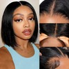 EQ DUOUPA Wear and Go Glueless Wig Bob Wig Human