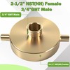 SpringSpray 2-1/2" NST (NH) Female x 3/4" GHT Male Brass