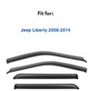IG Window Visor for Jeep Liberty 2008-2014, Rain Guard Tape-On