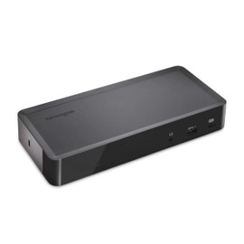 Kensington SD4700P USB-C or USB-A - 60W PD - Dual Display Docking Station with Power Delivery for Windows PC's, Surface Pro, Surface Laptops, and MacBooks - TAA Compliant (K38240NA)