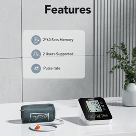 Arm Blood Pressure Monitor,maguja Blood Pressure Machine,BP Monitor Automatic Upper Arm Digital with Blood Pressure Cuff for Home Use