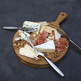 Boska Cheese Knife, Stainless Steel, 10.9 x 5.6 x 0.8 inches (277 x 143 x 20 mm), Brie Knife, Approx. 11.0 inches (28 cm), Soft, Semi-Hard Cheese Knife, Approx. 7.9 inches (24 cm), Cheese Knife, 3-Piece Set, Monaco+