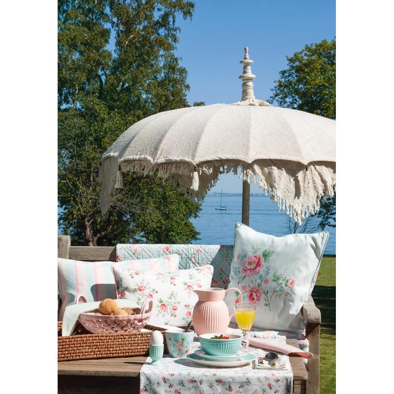 GreenGate Napkin with Lace Sybille White