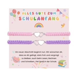 Manven First Day of School Gifts Mother Daughter Bracelet School Child 2026 Girls