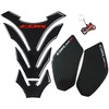 REVSOSTAR calcomanía protector de tanque de motocicleta, abrazadera superior triple