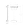 Set of 2 Dimmable Picture Lights with Flexible Arm Matte