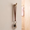 1 Pack Solid Brass Brushed Cabinet Hook Drawer Pull Knob