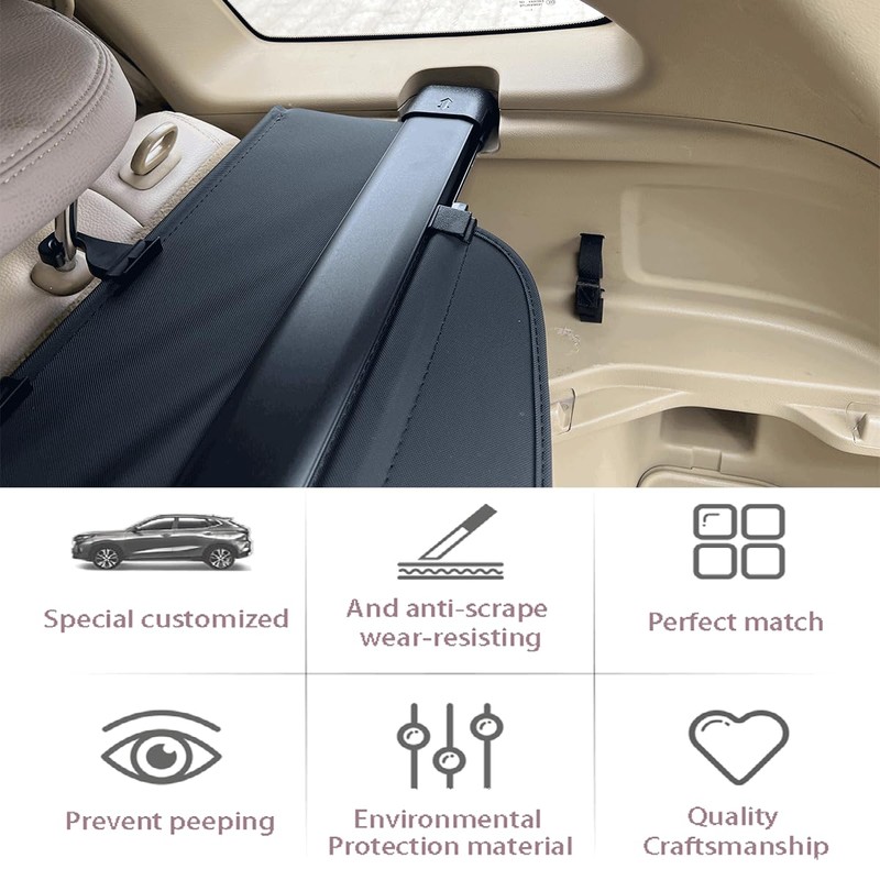VIWINLA Retractable Trunk Cover Compatible with 2007 2008 2009 2010