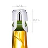 YFOX 3 Piece Champagne Bottle Stoppers Stainless Steel Vacuum Sealing