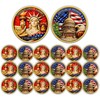 20Pcs USA 250th Anniversary Challenge Coin – High Relief Eagle