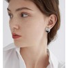 Rectangle Chunky Big Stud Earrings for Women 925 Sterling Silver