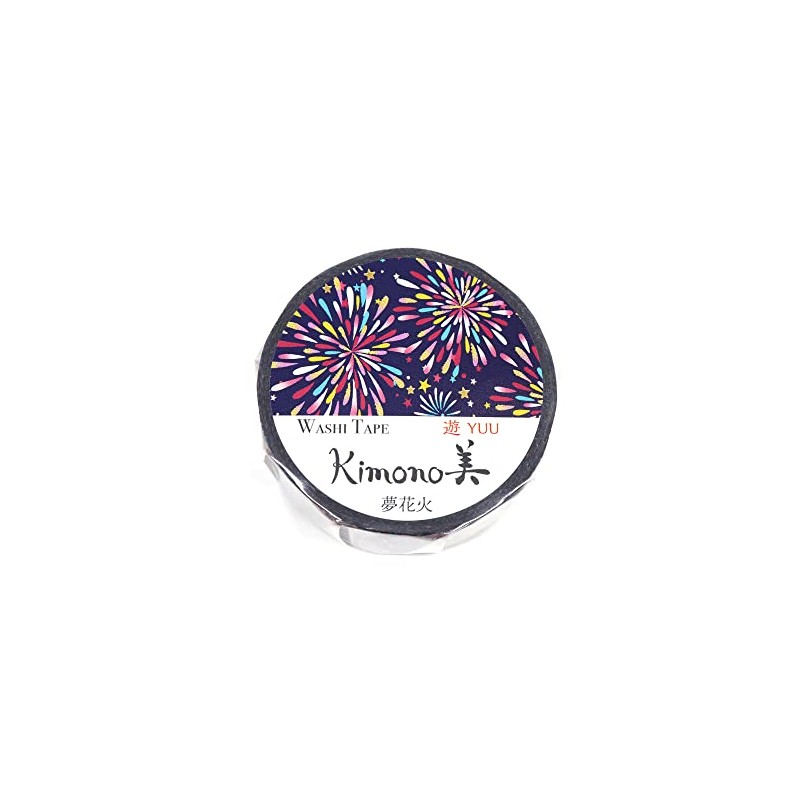 Kamiiso Sansho Kimono Beauty GR-2039 Dream Fireworks 0.6 inches (15