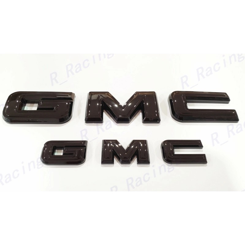 Auto OVERLAY Front & Rear Gloss Black Emblem Overlay Fit