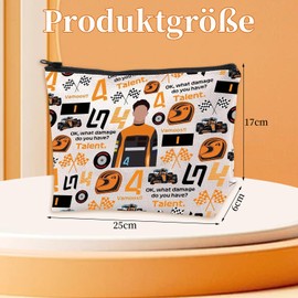 Cosmetic Bag for Racing Fans Racing Game Gifts Ok What Damage Do You Have Talent Makeup Bag for Farewell Thank You Gifts Portable Toiletry Bag Women for Travel Everyday Life, White, cosmetic bag for