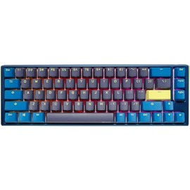 Ducky One 3 SF Daybreak 65% Mechanical Keyboard: Quack Mechanics Dampening, Hot-Swappable Cherry MX Blue Switches, High-Density PBT Tripleshot Keycaps, RGB, US