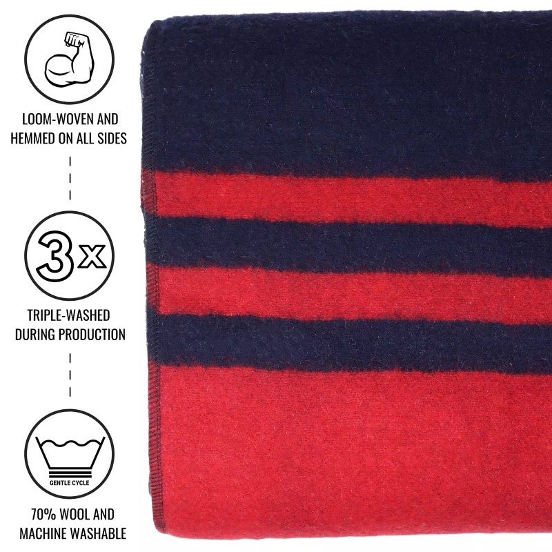 Arcturus Rainier Wool Blanket - Lava Canyon | 4.5 lbs