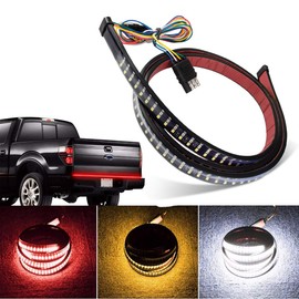 LED Triple 60 inchs Red Brake White Reverse Amber Turn Signal Strobe Running Brake Turn Reverse Light