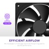 F140P - 140mm Static Pressure Fans - Single - Black