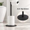 Freestanding Stainless Steel Toilet Paper Holder Bathroom Stand – Modern