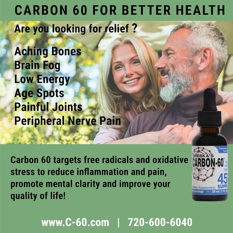Greska's Carbon 60 in Organic Sunflower Oil - 90 Day