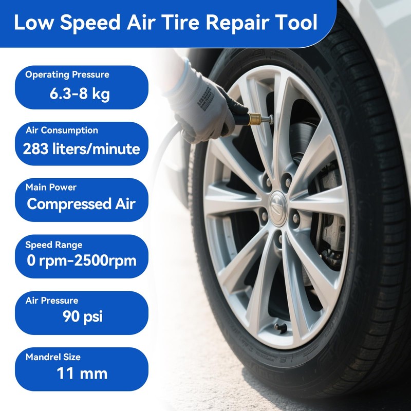 Air Tire Restoration Polish Patch Tools Kit Heavy Duty -