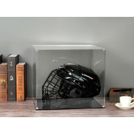 MaiiTiproll All Clear Acrylic Helmet Display Case, Assembly Box for Helmet Display, High-end Memory Box for Memorabilia (15x12x13”)