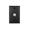 Networx Keystone Wall Plates (1 PORT, BLACK)