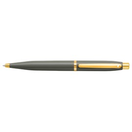 Sheaffer VFM 9427 Glossy Light Grey Ballpoint Pen With PVD Gold-Tone Trim | Premium Ballpoint Pen