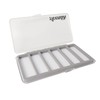 3PACK-Aventik Slim Fly Fishing Box Clear Lightweight Tackle Organizer with