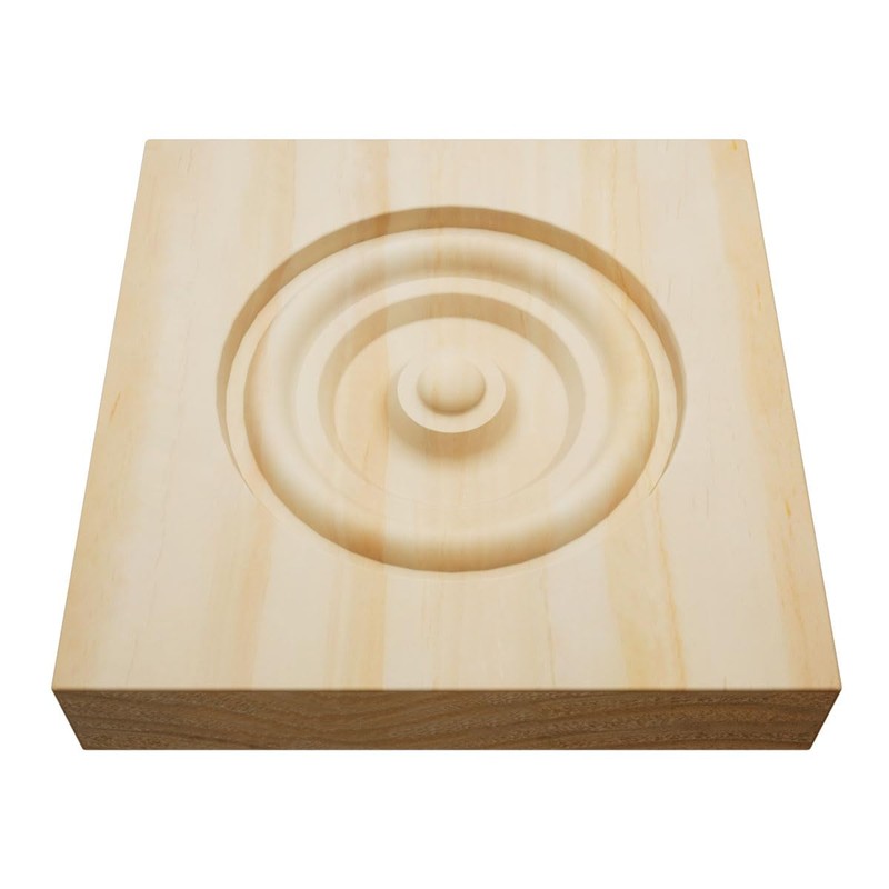 4 1/2"W x 4 1/2"H x 7/8"P Americraft Solid Wood