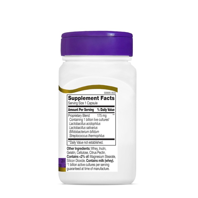 21st Century Acidophilus Capsules, 100 Count (21339)
