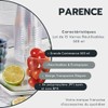PARENCE.- Set di 15 bicchieri di plastica riutilizzabili da 500