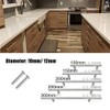 2X Brushed Steel T Bar Handles Kitchen Cupboard Cabinet Door