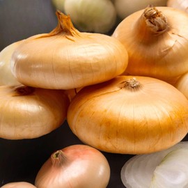 TomorrowSeeds - Borettana Yellow Cipollini Onion Seeds - 600+ Count - for 2025 Planting Sweet Italian Flat Cipolla Cipolle Borettane Pearl Garden Vegetable Onions Heirloom Grow Your Own Home Farm