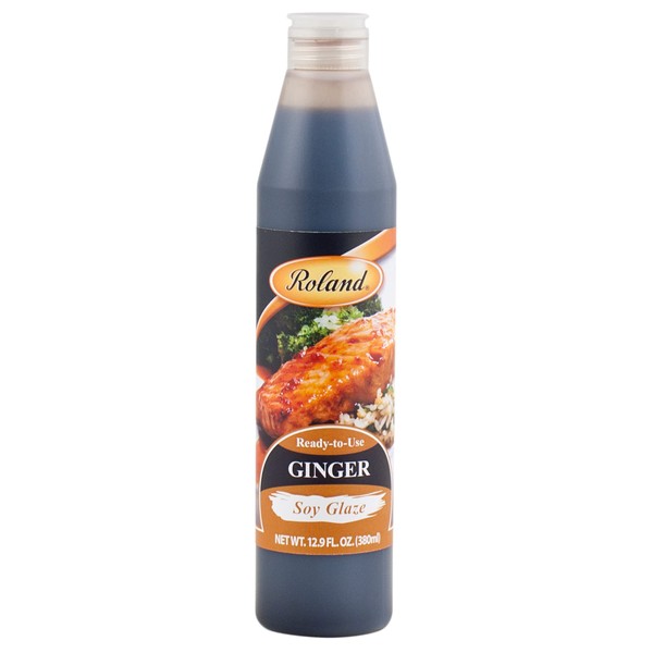 Roland Foods Ginger Soy Glaze, Specialty Imported Food, 12.9-Ounce Bottle