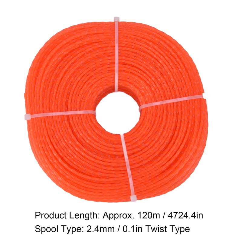 2.4mm 120m Trimmer Line Nylon String Trimmer Line Lawn Mower