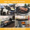 Non-Stick Aluminum Stove Top Flat Griddle, Warp-Resistant Double Burner Griddle
